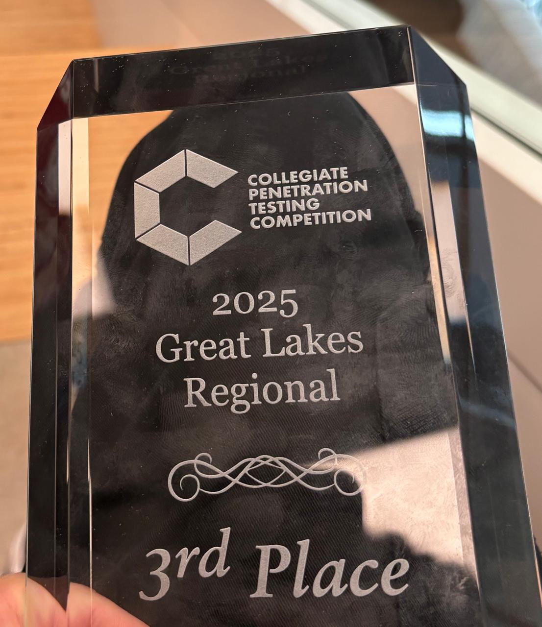 CPTC 11 Great Lakes Regional 3rd place trophy
